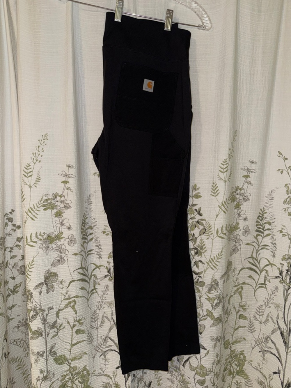 Carhartt Black Utility Work leggings with Patch Logo and pockets